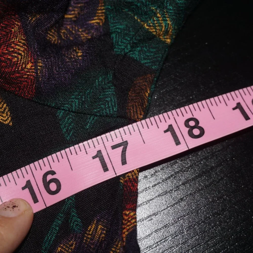 Vintage 90s Floral Shirt Midi Dress 4 - Picture 9 of 10